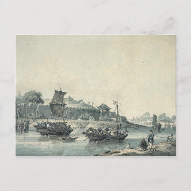 Carte Postale Sur l'une des rivières de Chine (Devant)