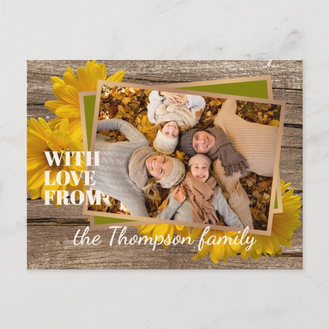 Carte Postale Sur mesure avec amour pour la fête de Thanksgiving (Devant)