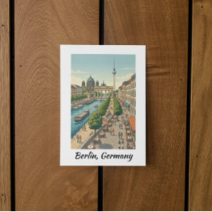Carte Postale Sur mesure Berlin Allemagne Repères de voyage vint
