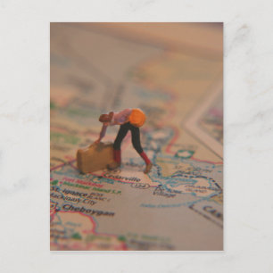 Carte Postale Sur valise
