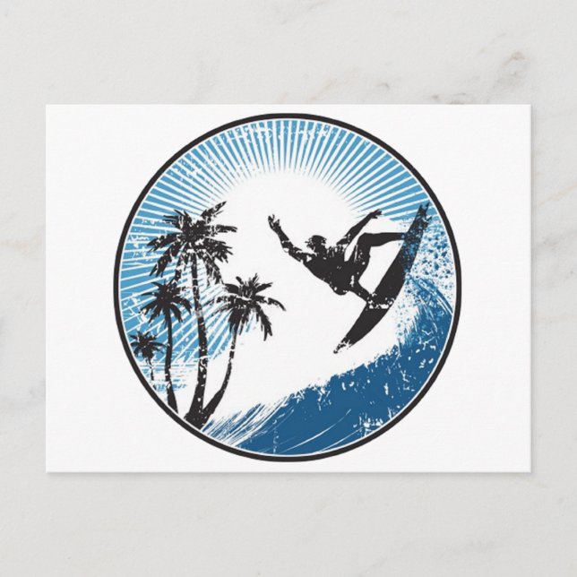 Carte Postale Surf (Devant)