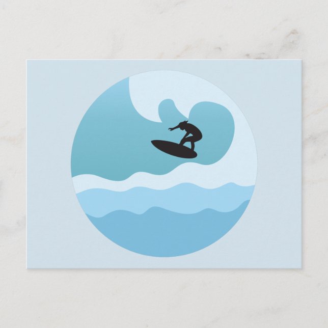 CARTE POSTALE SURF (Devant)