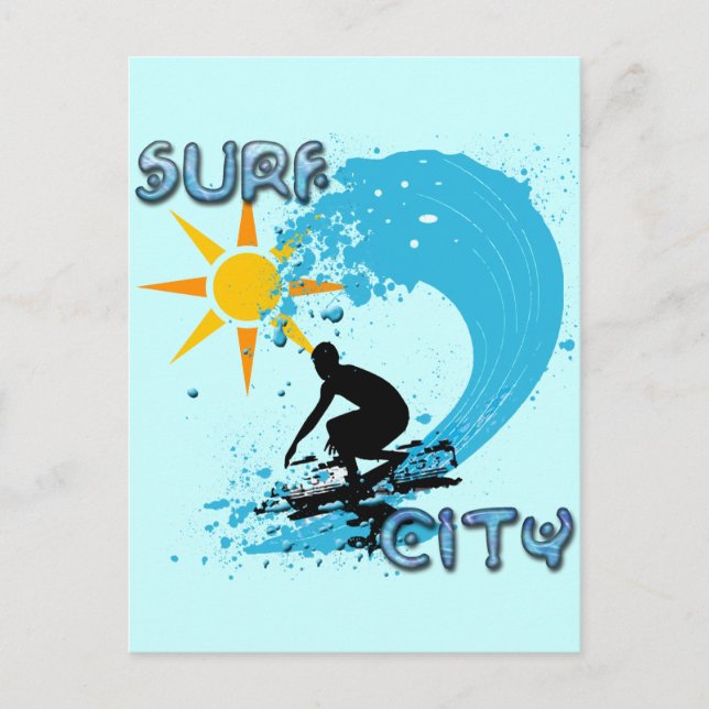 CARTE POSTALE SURF (Devant)