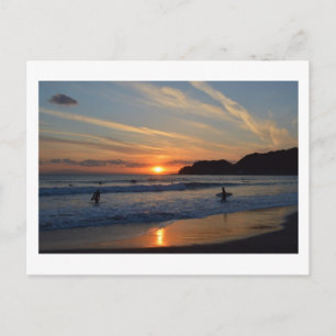 Carte Postale Surf au coucher du soleil : Shonan Coast, Japon Ca