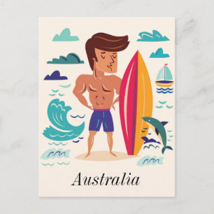 Carte Postale Surf Australie