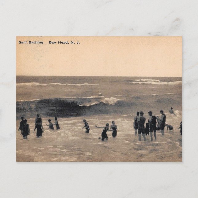 Carte Postale Surf, Bay Head NJ, Vintage (Devant)