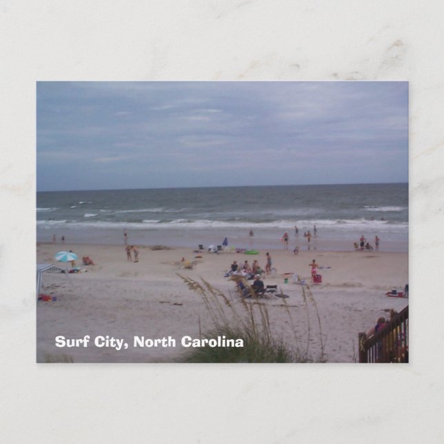 Carte Postale Surf City, Caroline du Nord (Devant)