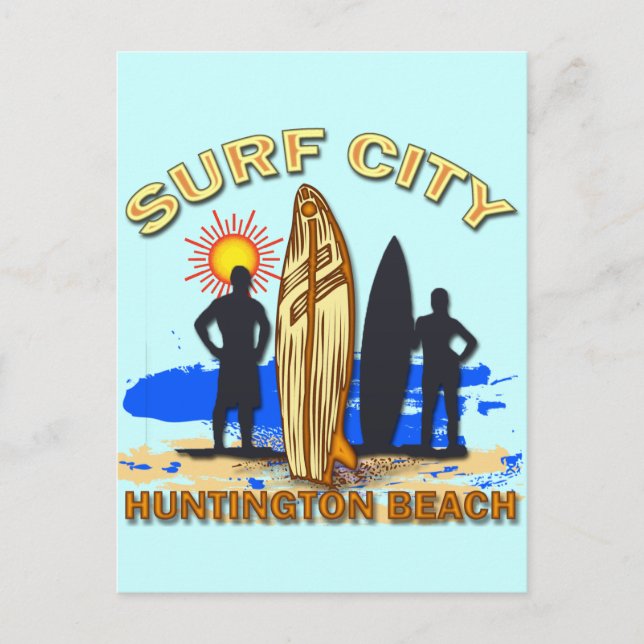 CARTE POSTALE SURF CITY HUNTINGTON BEACH (Devant)