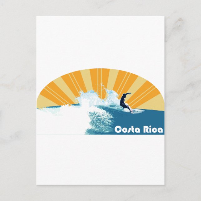 Carte Postale Surf Costa Rica (Devant)