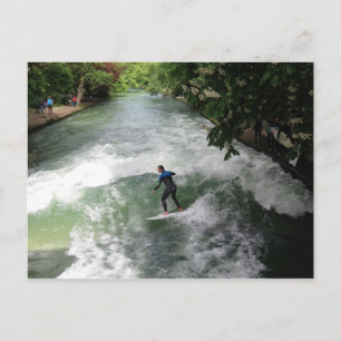 Carte Postale Surf fluvial en Allemagne