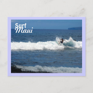 Carte Postale Surf Maui, plage d'Olowalu, Lahaina, Hawaii