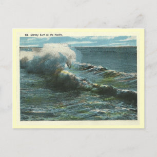 Carte Postale Surf Pacifique vintage