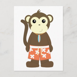 Carte Postale Surf singe