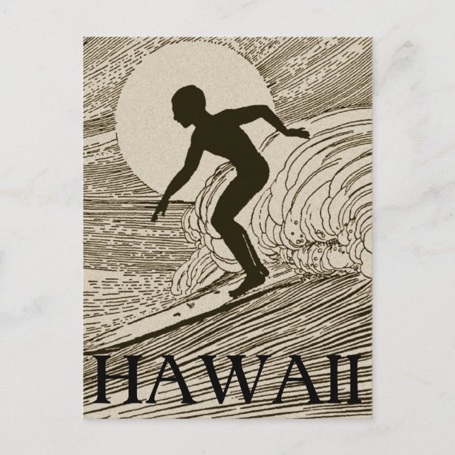 Carte Postale Surf vintage (Devant)