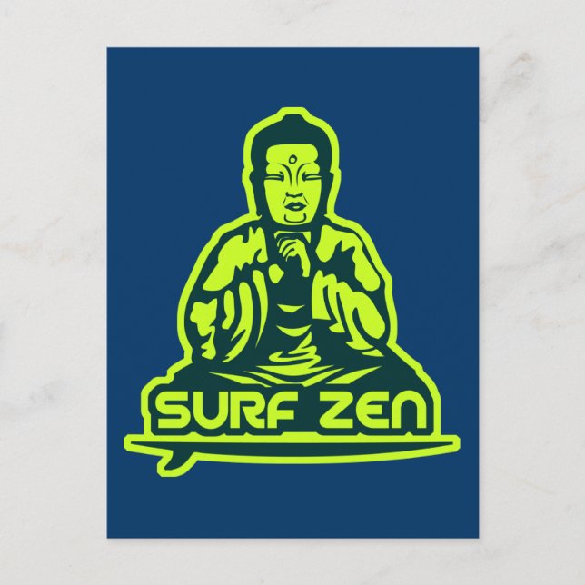 Carte Postale Surf Zen (Devant)