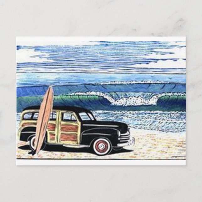 CARTE POSTALE SURFER (Devant)