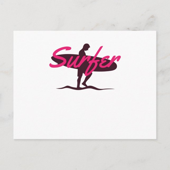 Carte Postale Surfer (Devant)