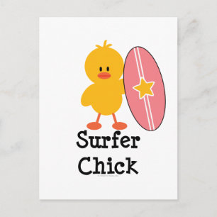 Carte postale Surfer Chick