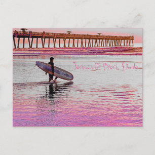 Carte Postale Surfer de plage de Jacksonville