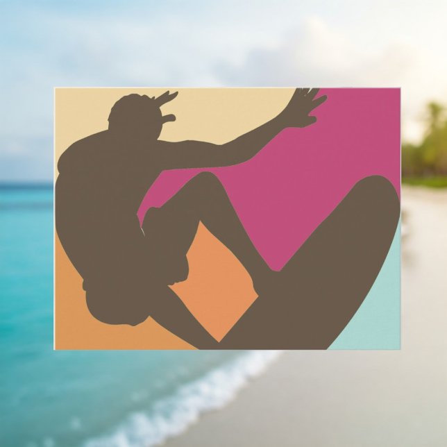 Carte postale Surfer Dude (Créateur téléchargé)