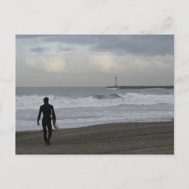 Carte Postale Surfer en marche (Devant)