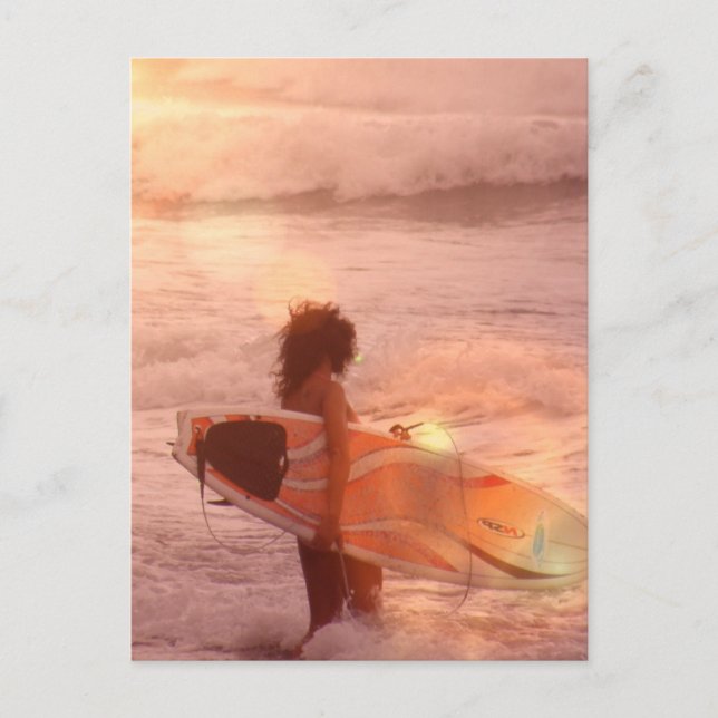 Carte postale Surfer Girl (Devant)