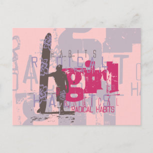 Carte Postale Surfer Girl Tshirts et cadeaux