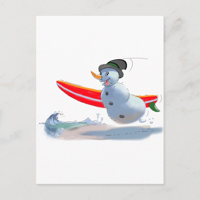 Carte Postale sUrFeR sNoWmAn (Devant)