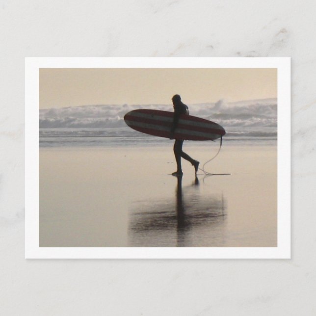 Carte Postale Surfer sur Ocean Beach (Devant)