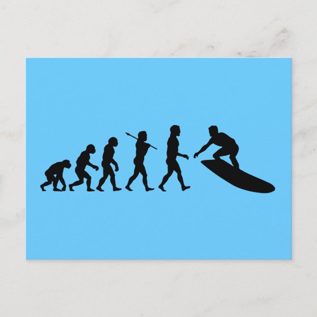 Carte Postale Surfer Surf Sport (Devant)