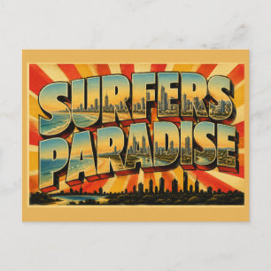 Carte Postale Surfers Paradise Queensland Australie Plage Iconiq