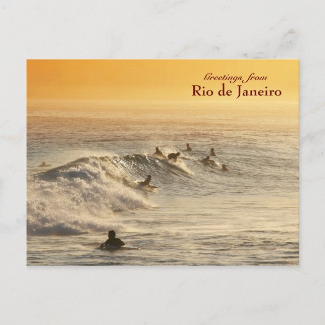 Carte postale "Surfers, Rio de Janeiro" (Devant)