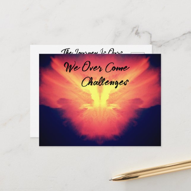 Carte Postale Surmonter la perte d'un animal de compagnie ou d'u (Devant/Arrière en situation)