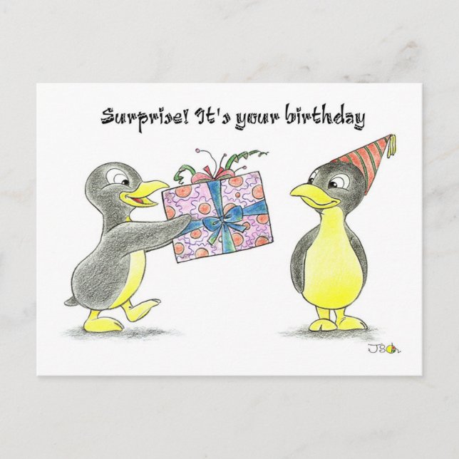 Carte Postale Surprise ! C'est ton anniversaire (Devant)