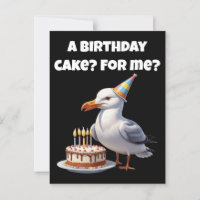 Surprise d'anniversaire de mouette – Gâteau pas sû