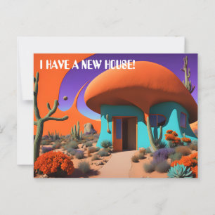 Carte Postale Surreal Musroom House Nouvelle adresse