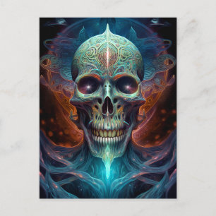 Carte Postale Surreal Skull Gothique Horror Art
