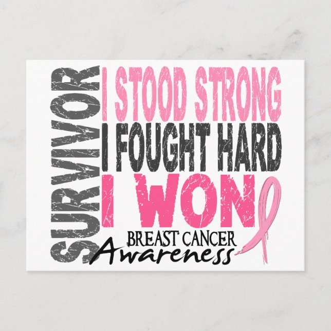 Carte Postale Survivant 4 Cancer du sein (Devant)