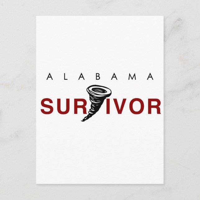 Carte Postale Survivant de la tornade (Devant)