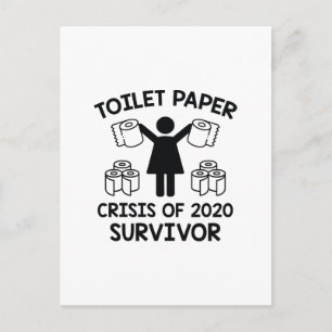 Carte Postale Survivant du papier toilette