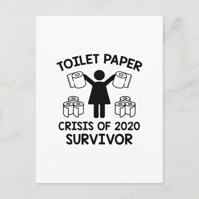 Carte Postale Survivant du papier toilette (Devant)