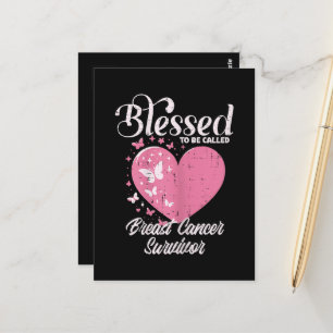Carte Postale Survivante du cancer du sein bénie chrétienne