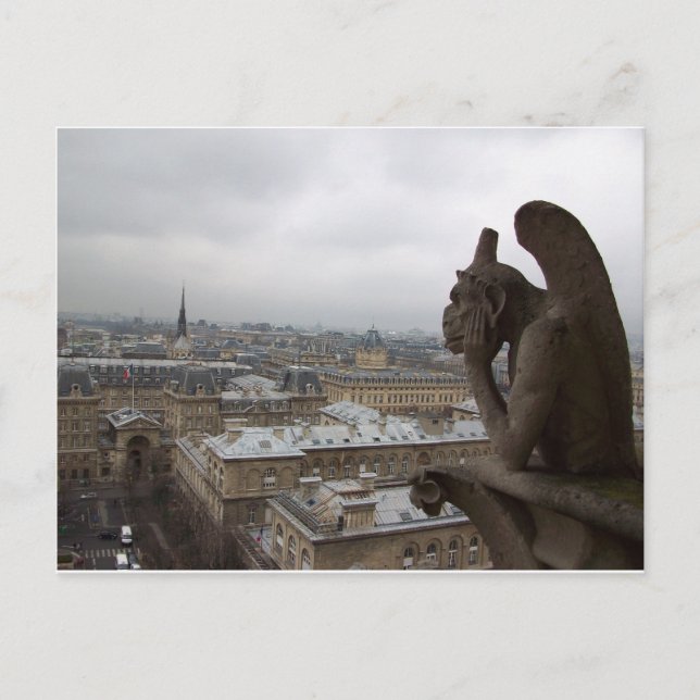 Carte Postale Survol de Paris (Devant)