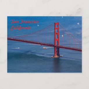 Carte Postale Survol du pont du Golden Gate de San Francisco