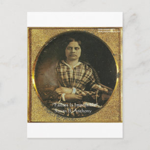 Carte Postale Susan B Anthony Citation de sagesse Cadeaux et car