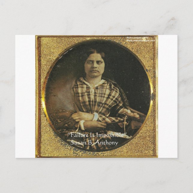 Carte Postale Susan B Anthony Citation de sagesse Cadeaux et car (Devant)