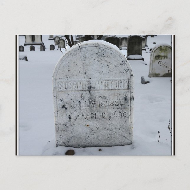Carte Postale Susan B. Pierre de tête Anthony Grave (Devant)