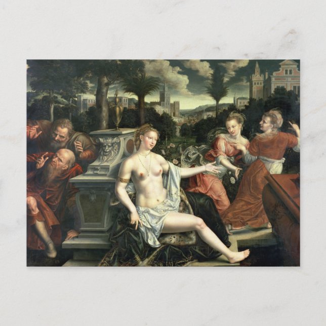 Carte Postale Susanna et les Anciens, 1567 (Devant)