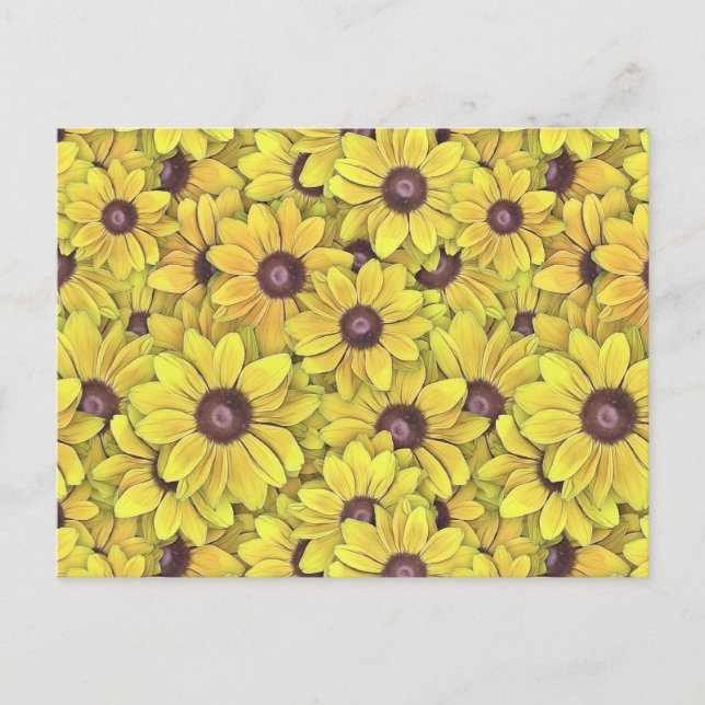 Carte Postale Susans à oeil noir partout (Devant)