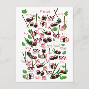 Carte Postale Sushi